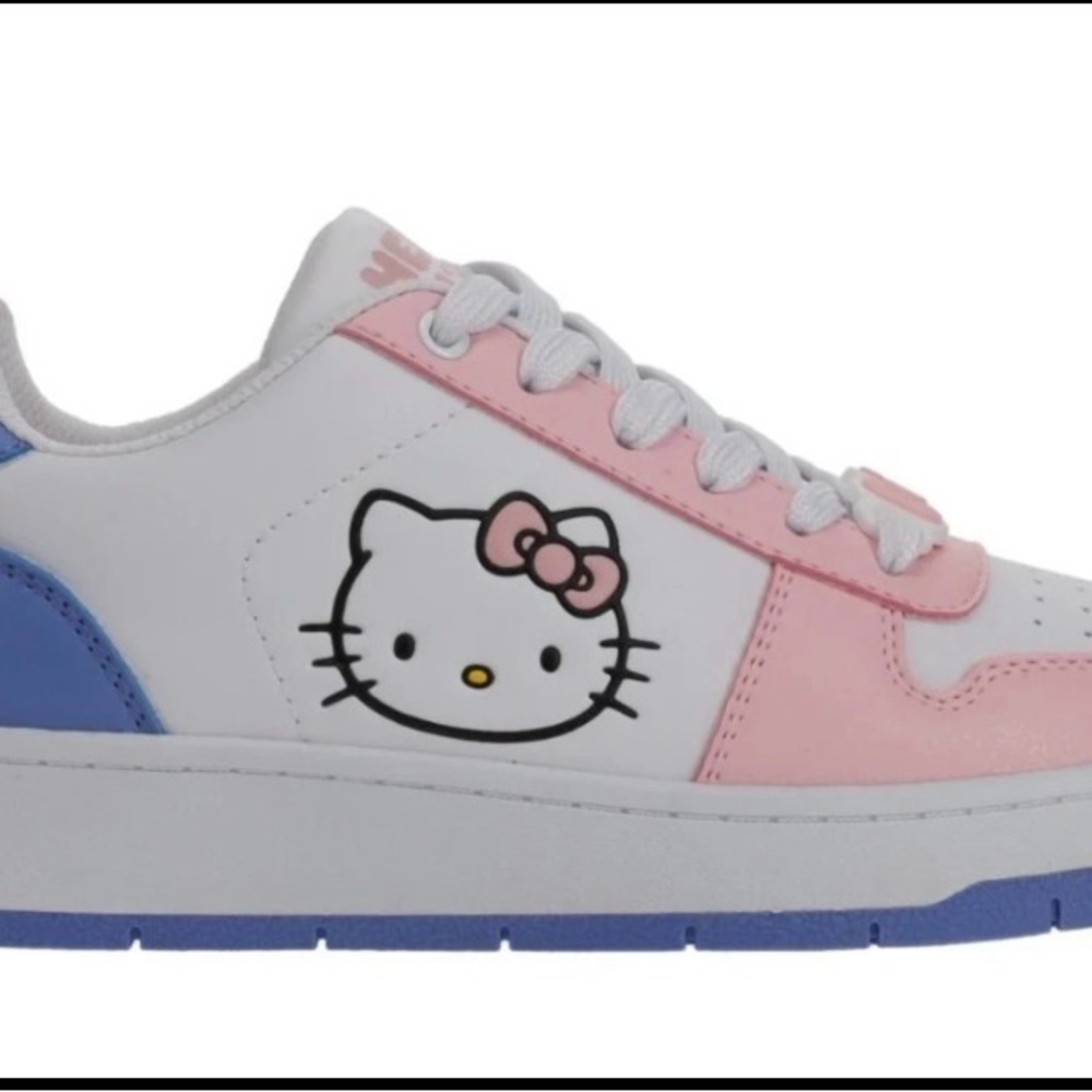 Hello Kitty Sneakers Size 8- Pink, Blue, and White. NWT